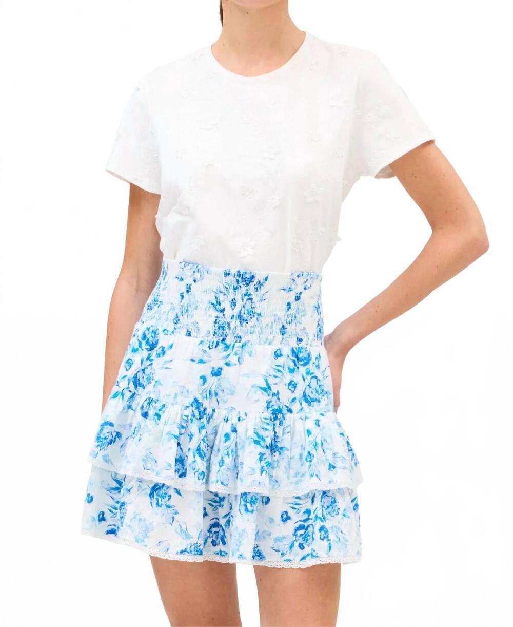 NEW ALLISON NEW YORK naomi mini skirt in spring florals